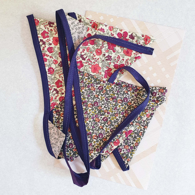 Guirlande de fanion liberty, 3 modèles