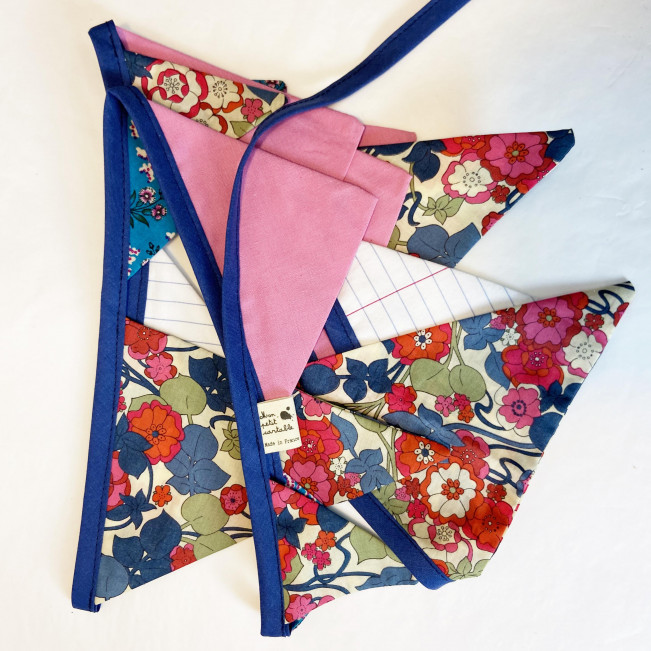 Guirlande de fanion liberty, 3 modèles