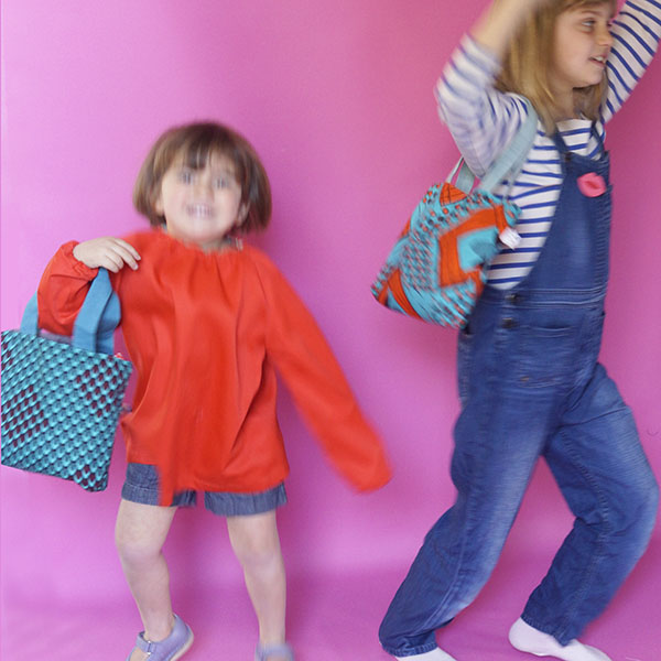 Tote bag enfant, plusieurs couleurs de wax