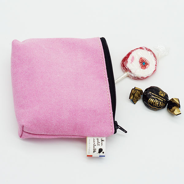 Pochette en tissu upcyclé, lot de 5 cadeaux pour tout ages - Mon petit  cartable : Cartables et accessoires de maternelle Made in France