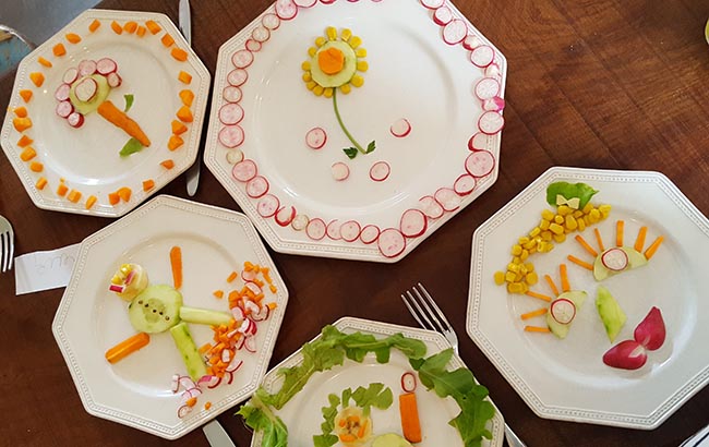 assiette legume enfant