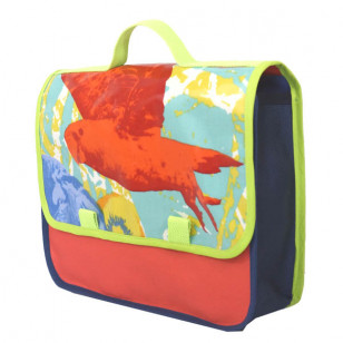 Petit cartable au perroquet pour la maternelle