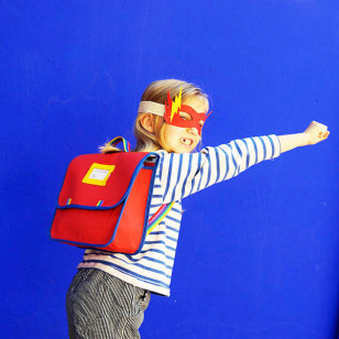 cartable maternelle rouge corbu