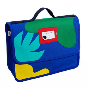 Cartable créateur- Collection « arty & organic » bleu
