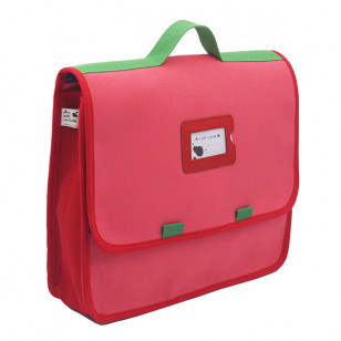 Cartable de maternelle rose, grand cahier