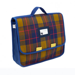 Cartable tartan pas tarte pour le grand cahier