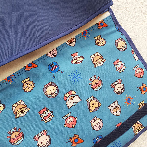 Cartable arlequin pour la maternelle, grand cahier, 2 couleurs