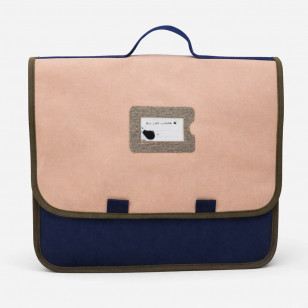 Cartable de maternelle rose, grand cahier