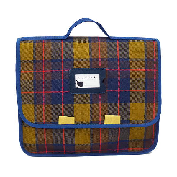 Cartable tartan pas tarte pour le grand cahier