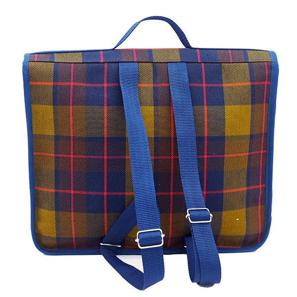 Cartable tartan pas tarte pour le grand cahier