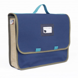 Grand cartable, Prototype cartable bleu & kaki
