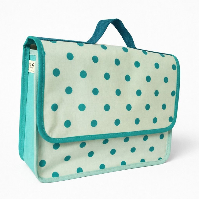 Cartable à pois, maternelle fait en France