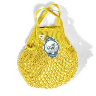 Petit sac filet, jaune citron