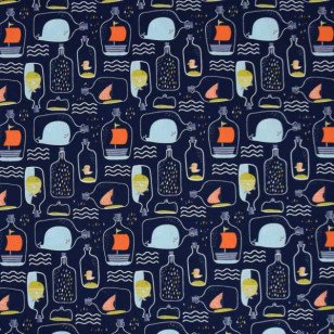 Serviette élastiquée bouteille à la mer