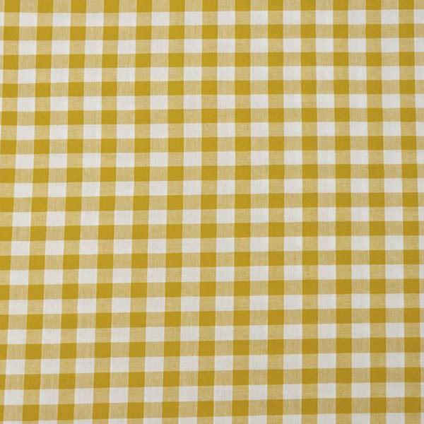 Serviette élastiquée vichy jaune