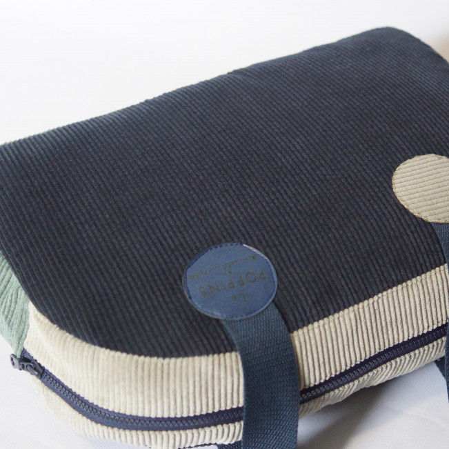 Sac week-end, Le POPPINS ! Velours bleu