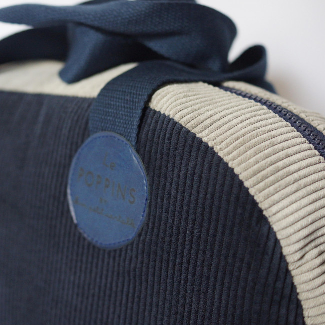 Sac week-end, Le POPPINS ! Velours bleu