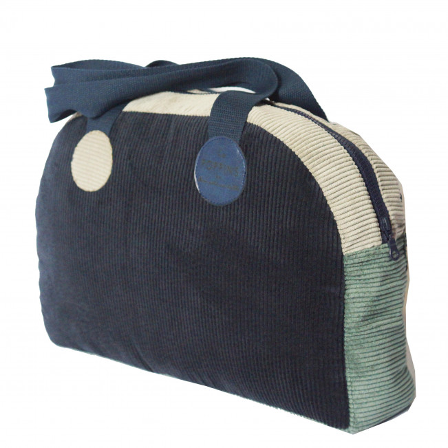 Sac week-end, Le POPPINS ! Velours bleu