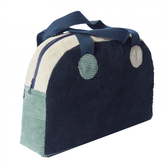 Sac week-end, Le POPPINS ! Velours bleu