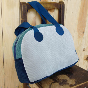 Sac week-end, Le POPPINS ! Velours gris