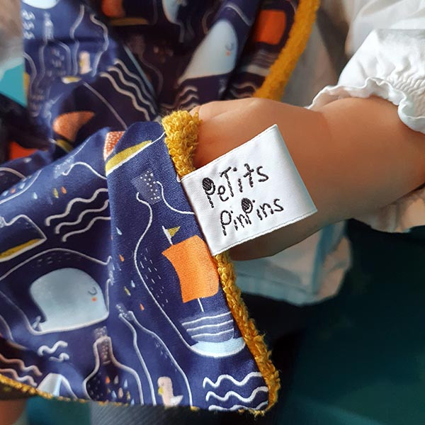 Serviette élastiquée bouteille à la mer
