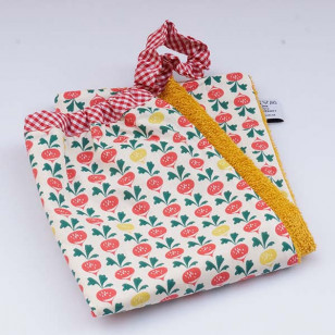 Serviette élastiquée radis jolis
