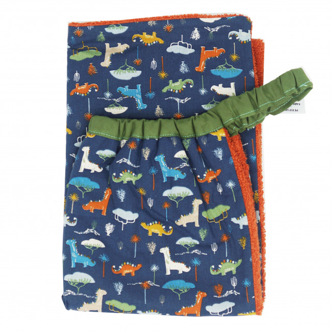 Serviette élastiquée petits dinosaures