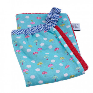 Serviette élastiquée mignons parapluies