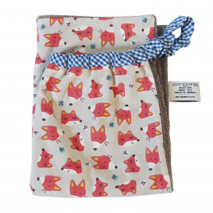 Serviette élastiquée mignons renards