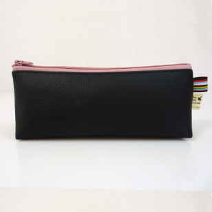 Trousse en simili cuir upcyclé, spécial rentrée!