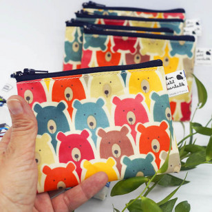 Porte-monnaie enfant motif ours