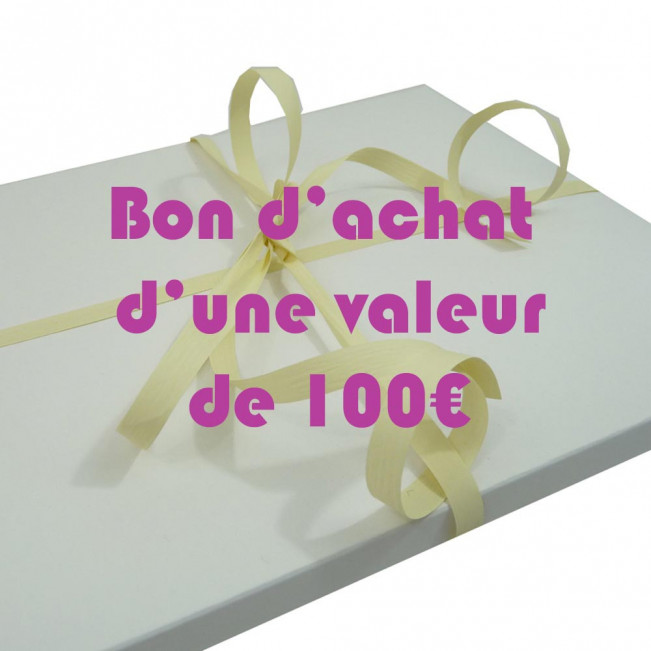 Bon cadeau d'une valeur de 100€ : offrez le choix !