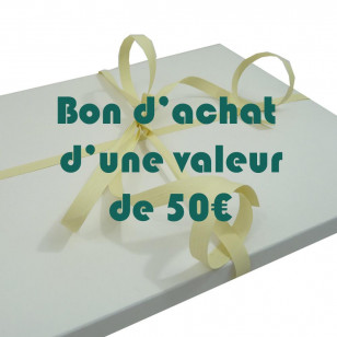 Bon cadeau d'une valeur de 50€ : offrez le choix !